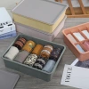 Y165-6017 Household covered storage box, wardrobe multi-compartment storage box, compartments storage basket, room miscellaneous storage box, pantyhose storage box Application Scenario
